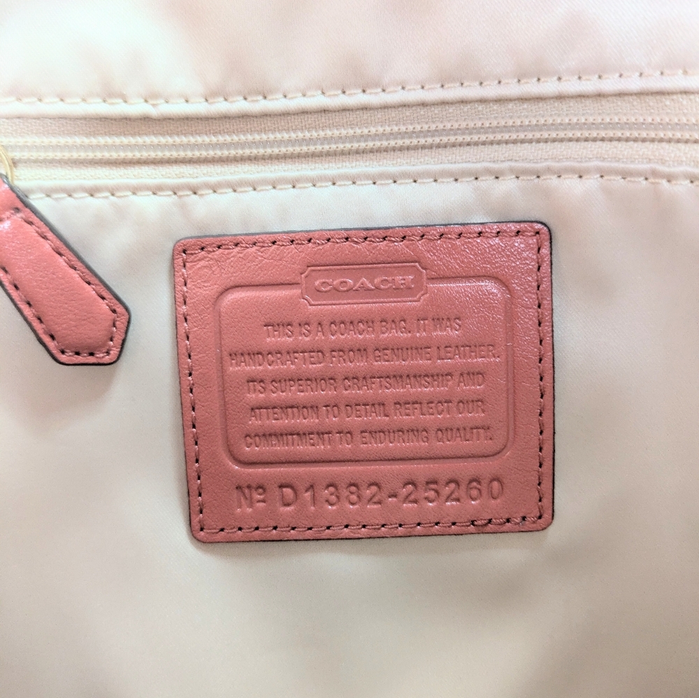 Coach Madison Phoebe Gathered Twist Papaya Leather Shoulder Bag - Picture 15 of 15